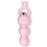 Vibrating Cute Pink Silicone Butt Plug with Finger Loop