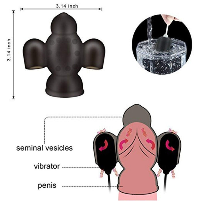 16 Modes Vibrating Penis Stimuation E-stim Penis Plug
