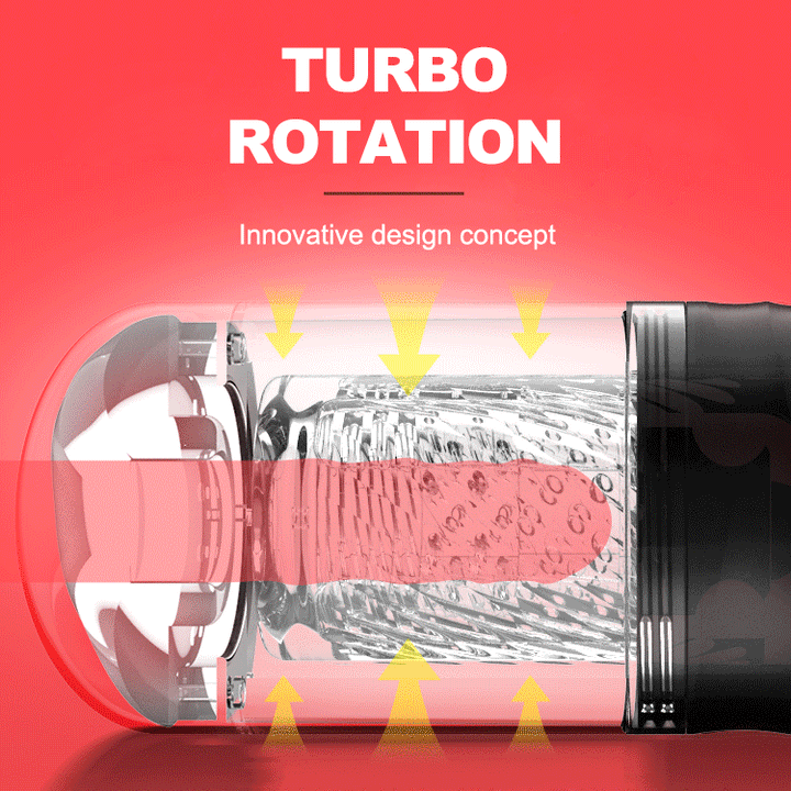 Two-way Spiral Aircraft Cup Penis Masturbator