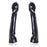 Patent Leather Coated Gloves SM Costume