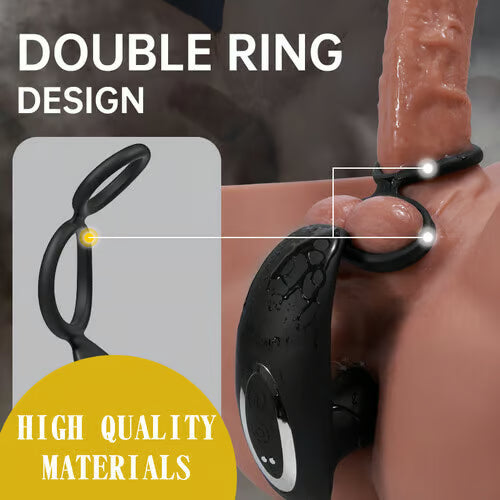 Ring For Prostate Problem 5 Push 10 Vibrating Waterproof Direct Prostate Massager with Cock Ring ...