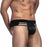Man Faux Leather Strappy Thong Panties Underwear