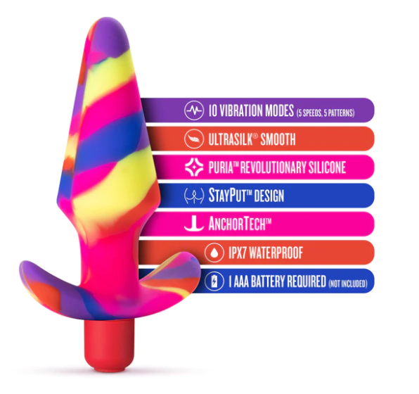 Avant Free Spirit Scarlet 5-Inch Vibrating Anal Plug