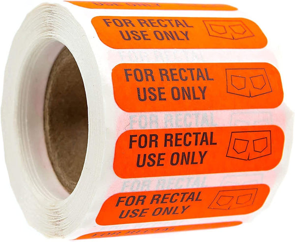 Rectal Use Only Stickers