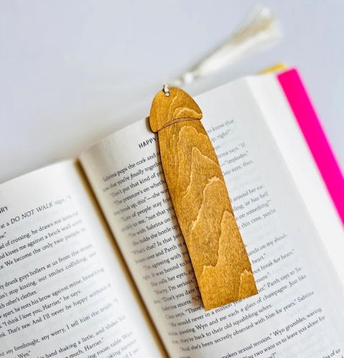 Wood Cockmark Penis Bookmark