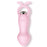 Vibrating Cute Pink Silicone Butt Plug with Finger Loop