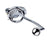 Discipline Chastity Cock Cage with Butt Plug Hook