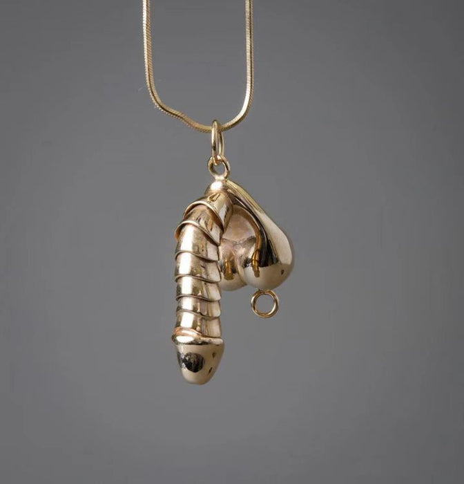 Moving Erectile Dick Necklace Penis Necklace