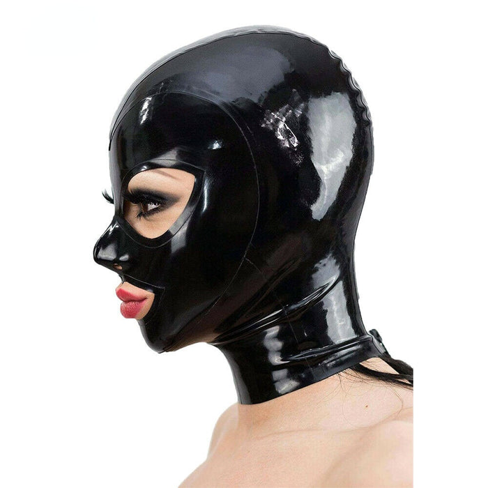 Latex SM Mask With Back Zipper